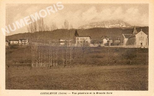 Coublevie (Is&egrave;re) vue g&eacute;n&eacute;rale et la Grande-Sure