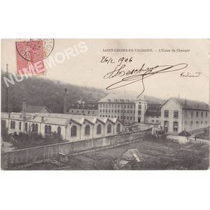 Saint-Geoire-en-Valdaine (Is&egrave;re) l'usine de Champet