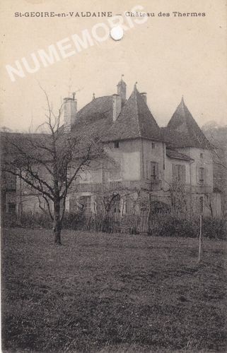 St-Geoire-en-Valdaine ch&acirc;teau des Thermes