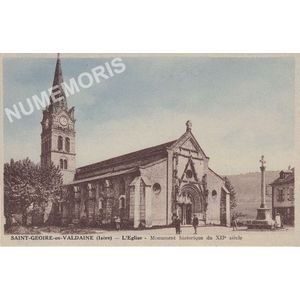 Saint-Geoire-en-Valdaine (Is&egrave;re) l'&eacute;glise monument historique du XIIe si&egrave;cle