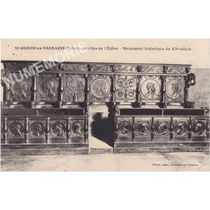 St-Geoire-en-Valdaine (Is&egrave;re) stalles de l'Eglise Monument historique du XVe si&egrave;cle