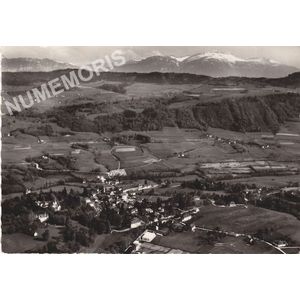 Saint Geoire en Valdaine (Is&egrave;re) 21573 vue g&eacute;n&eacute;rale a&eacute;rienne et les Montagne de Chartreuse