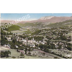 Saint-Geoire-en-Valdaine (Is&egrave;re) 6503 vue g&eacute;n&eacute;rale. la Vall&eacute;e de l'ainan et les Monts de Savoie