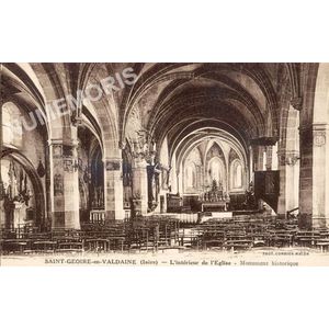 Saint-Geoire-en-Valdaine (Is&egrave;re) int&eacute;rieur de l'Eglise Monument historique