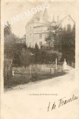 le ch&acirc;teau de St- Geoire (Is&egrave;re)