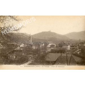 001 Charavines (Is&egrave;re) le village Tour de Clermont