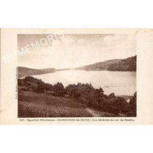 1325 Dauphin&eacute; pittoresque Charavines-les-Bains vue g&eacute;n&eacute;rale du lac de Paladru