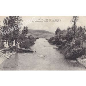 GD 414 Charavines-les-Bains un plongeon dans le grand canal