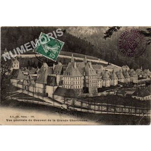 JG 106 Vue g&eacute;n&eacute;rale du couvent de la Grande CHARTREUSE