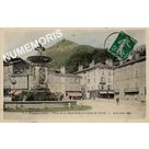 009 Voiron (Is&egrave;re) place de la r&eacute;publique et coteau de Vouise