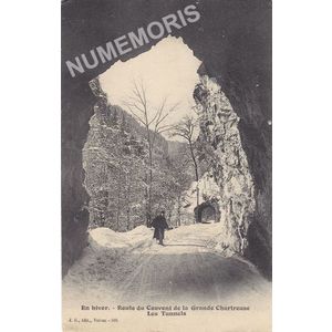 JG 505 En hiver route du couvent de la Grande Chartreuse les Tunnels