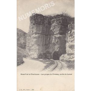 JG 254 Dauphin&eacute; massif de la Chartreuse les gorges du Crossey, sortie du tunnel