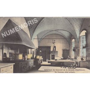 JG 200 Int&eacute;rieur du Couvent de la Grande Chartreuse- la cuisine (&eacute;tat actuel)