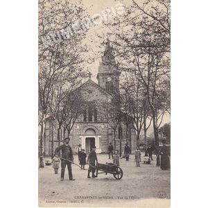 Charavines-les-Bains vue de l'&eacute;glise 