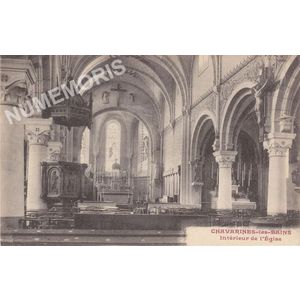 Chavarines-les-Bains int&eacute;rieur de l'&eacute;glise