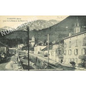 Voreppe (Is&egrave;re) quai de Roize et les Banettes