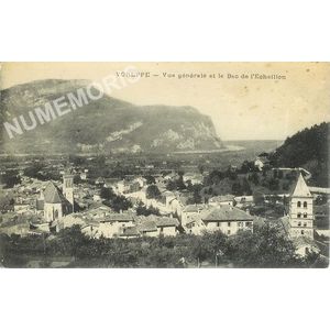 Voreppe vue g&eacute;n&eacute;rale et le bec de l'Echaillon