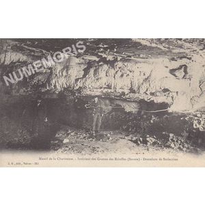 JG 313 Massif de la Chartreuse- Int&eacute;rieur des Grottes des Echelles- Dentelure de stalactites