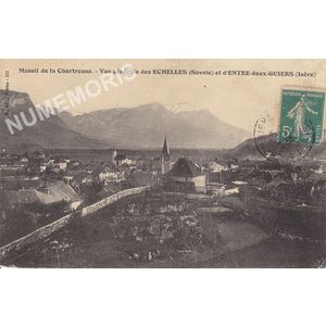 JG 333 Massif de la Chartreuse vue g&eacute;n&eacute;rale des Echelles (Savoie) et d'entre-deux-Guiers (Is&egrave;re)