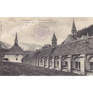 JG 357 Int&eacute;rieur du Couvent de la Grande Chartreuse- vue ext&eacute;rieure du grand clo&icirc;tre (XIIe s)