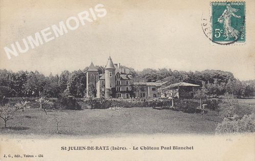 JG 434 St Julien-de-Ratz (Is&egrave;re) le ch&acirc;teau Paul Blanchet