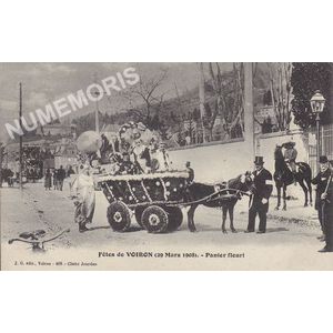JG 408 f&ecirc;tes de Voiron (29 mars 1908) panier fleuri
