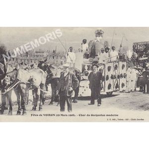 JG 410 f&ecirc;tes de Voiron (29 mars 1908) char du Gargantua moderne