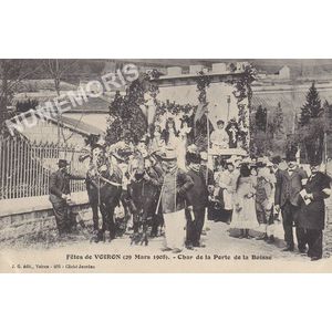 JG 405 f&ecirc;tes de Voiron (29 mars 1908) char de la Porte de la Buisse