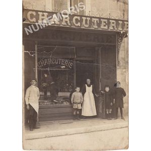 Charcuterie Lardin &agrave; Rives en 1915