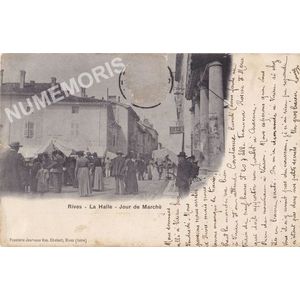 Rives la halle jour de march&eacute;