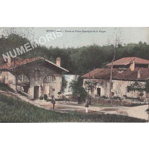 Rives (Is&egrave;re) chute et usine &eacute;lectrique de la Poype