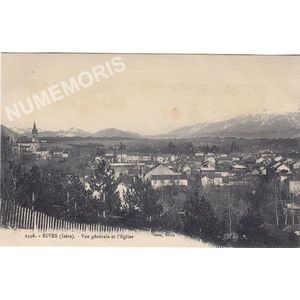 2496 Rives (Is&egrave;re) vue g&eacute;n&eacute;rale et l'&eacute;glise