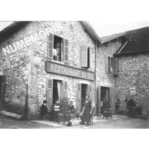 Pommiers la Placette : restaurant du col en 1920