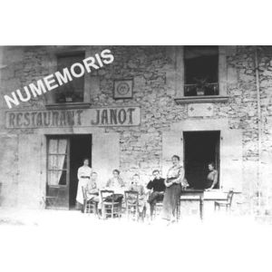 Pommiers la Placette : restaurant Janot en 1914
