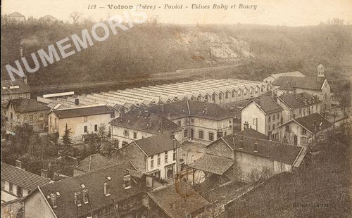 112 Voiron (Is&egrave;re) Paviot usine Ruby et Boury