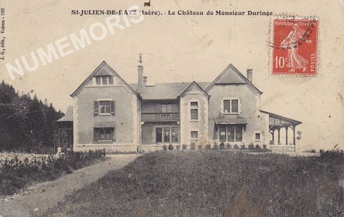 JG 522 Saint-Julien-de-Ratz (Is&egrave;re) le ch&acirc;teau de Monsieur Duringe