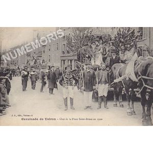 JG 004 Cavalcade de Voiron Char de la Place Saint-Bruno en 1920
