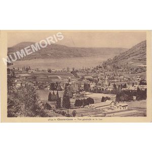4654-21 Charavines vue g&eacute;n&eacute;rale et le lac