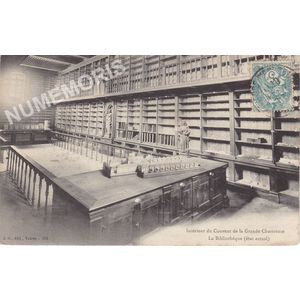 JG 358 Int&eacute;rieur du Couvent de la Grande Chartreuse- la biblioth&egrave;que (&eacute;tat actuel)