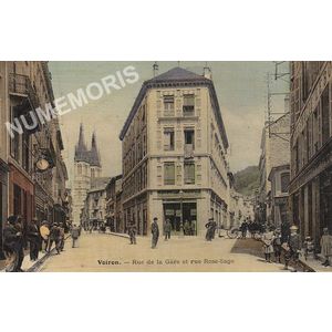 Voiron rue de la gare et rue Rose Sage
