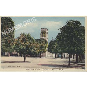 Moirans (Is&egrave;re) Champ de Mars et l'Eglise