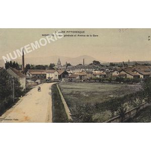 L'Is&egrave;re pittoresque Moirans vue g&eacute;n&eacute;rale et avenue de la Gare