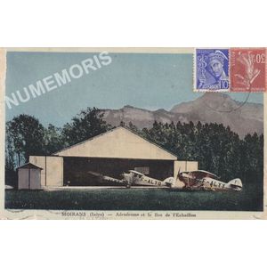 Moirans (Is&egrave;re) a&eacute;rodrome et le Bec de l'Echaillon