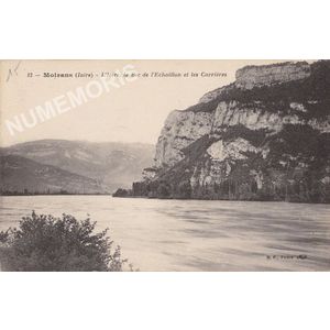 013 Moirans (Is&egrave;re) l'Is&egrave;re, le Bec de l'Echaillon et les carri&egrave;res