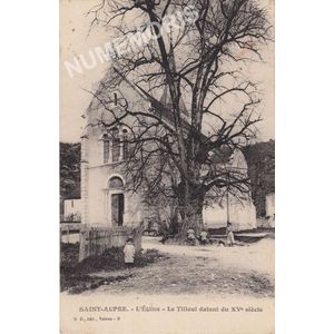 GD 009 Saint-Aupre l'&eacute;glise le tilleul datant du XV&egrave; si&egrave;cle