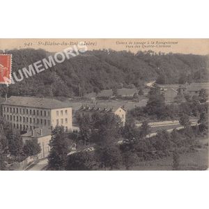 941 St-Blaise-du-Buis (Isère) usines de tissage à la Ravignhouse vues des Quatre Chemins