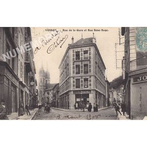 Voiron rue de la gare et rue Rose Sage