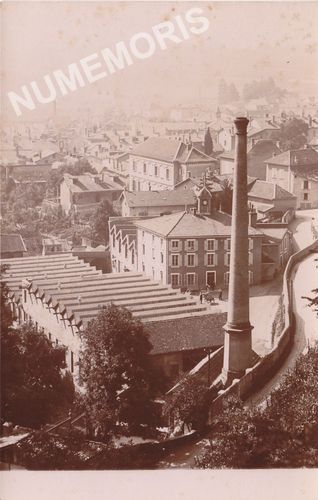 167 Voiron la fabrique de toiles Villard, Castelbon et A. Vial (sans l&eacute;gende)