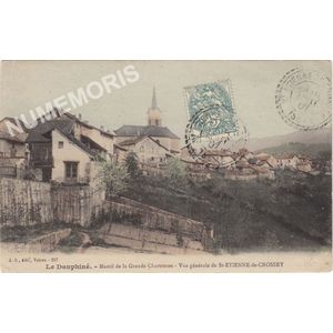 JG 237 le Dauphin&eacute; Massif de la Grande Chartreuse vue g&eacute;n&eacute;rale de St-Etienne-de-Crossey 