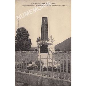 Saint-Etienne-de-Crossey le monument aux Morts de la grande Guerre (1914-1918)